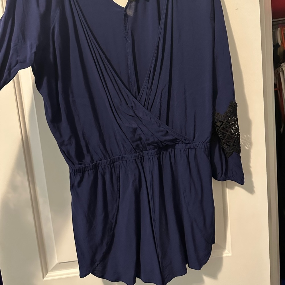 Navy Express Romper